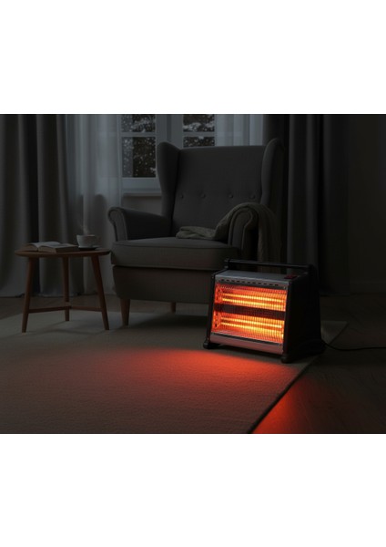 HS1001 Quattro – 4x4 Quartz Isıtıcı (1800W)