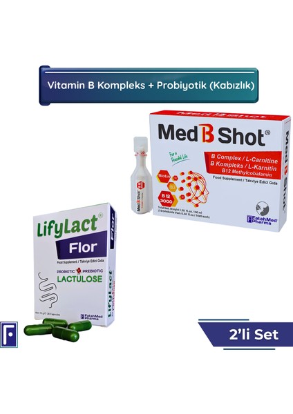 B Kompleks & L- Karnitin + Lifylact Flor Probiyotik , Prebiyotik