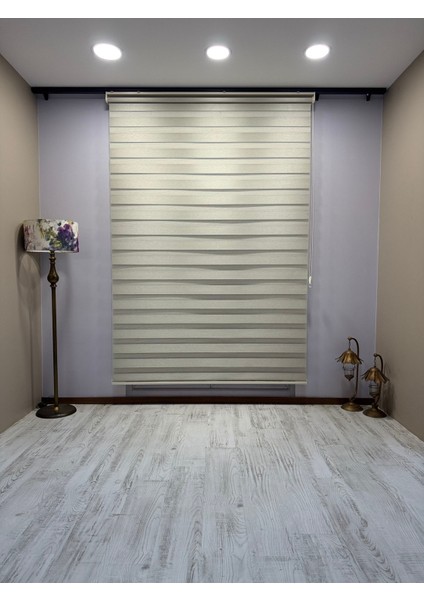 Kırık Bej Işık Geçirmez Zebra Stor Perde - Karartma Özellikli, Yüksek Kalite Kumaş fiyatları