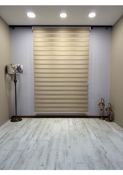 Tarçın Bej Işık Geçirmez Zebra Stor Perde - Karartma Özellikli, Yüksek Kalite Kumaş fiyatları