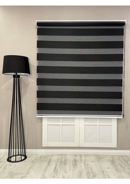 Donatti Zebra Stor Geniş Plise Güneşlik Perde Siyah fiyatları