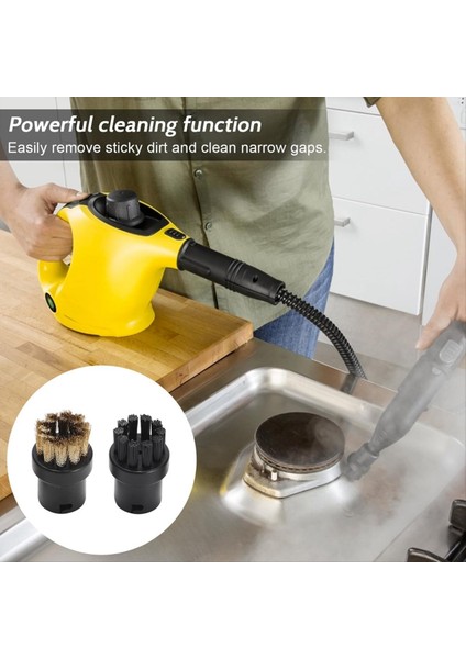 Karcher Sc1 Sc2 Sc4 Sc5 Için Steam Temizleyici Aksesuarları Fırça Ek Seti Yuvarlak Fırça Setleri Düz Fırça Başlıkları Içerir (Yurt Dışından) fırsatları