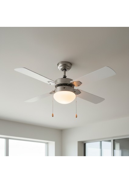 4 Kanatlı Metal Dekoratif Tavan Vantilatörü 60W KCF283 fırsatları