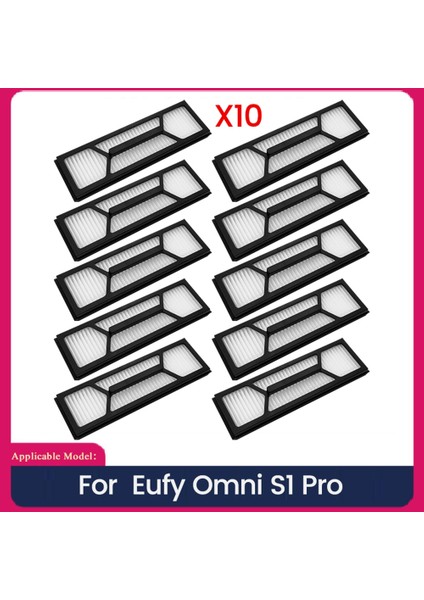 10PCS Eufy Omni S1 Pro Robot Vakum Süpürge Yedek Parçaları Yıkanabilir Filtre Elemanı (Yurt Dışından)