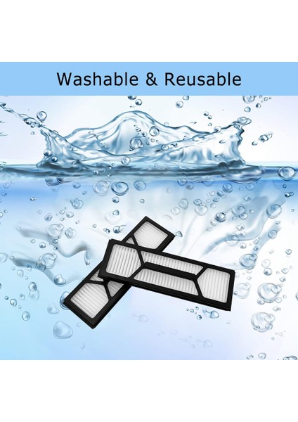 10PCS Eufy Omni S1 Pro Robot Vakum Süpürge Yedek Parçaları Yıkanabilir Filtre Elemanı (Yurt Dışından) modelleri