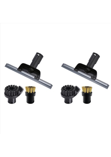 Karcher Için 2x Sc2 Sc3 Sc4 Sc5 CTK10 Pencere Nozumu Kazık Yuvarlak Fırçası Buhar Temizleyici Aynaları Için (Yurt Dışından)