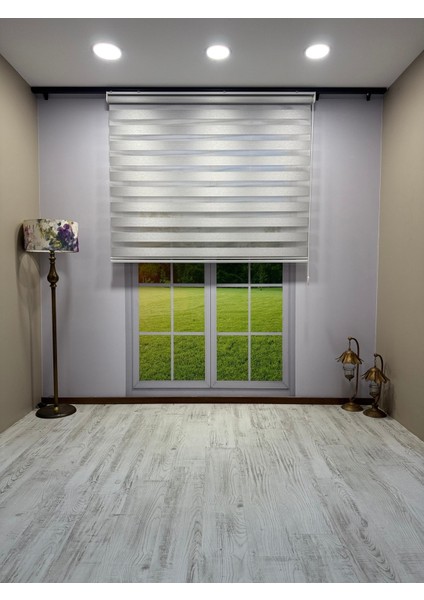 Açık Gri Işık Geçirmez Zebra Stor Perde - Karartma Özellikli, Yüksek Kalite Kumaş modelleri