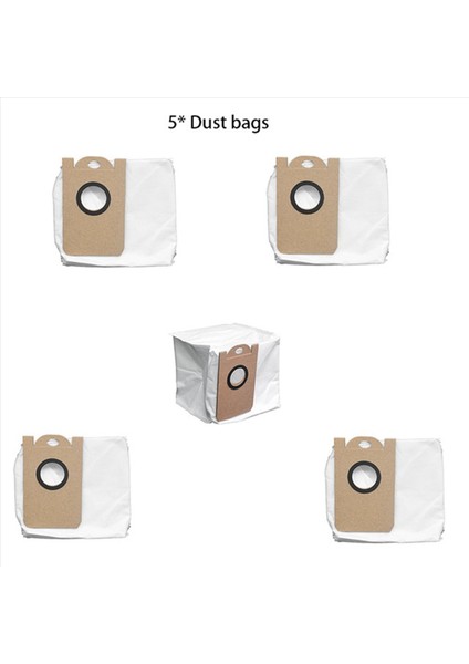 Viomi S9 Için 2x Robot Vakum Süpürge Filtre Torbası Toz Torbası Kapasitesi 3l 1 Aya Kadar Özerklik Tamamen Mühürlü (Yurt Dışından) modelleri