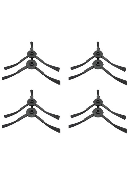 Ecovacs CEN540 CR120 Için 4 Çift Robotik Vakum Süpürücü 3 Kollu Yan Fırça (Yurt Dışından)