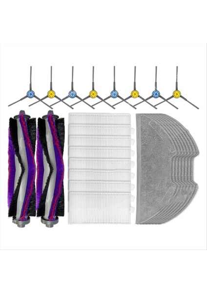 Obode A8 / Eureka E10S / Eta Aurum Pro 624 Ana Yan Fırça Hepa Filtre Mop Bezi Yedek Parçalar (Yurt Dışından)