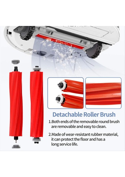 Roborock S7/s7+/s7 Maxv/s7 Maxv Plus/s7 Maxv Ultra Vakum Süpürge Ana Yan Fırça Hepa Filtresi Mop Bez Parçaları (Yurt Dışından) fiyatları