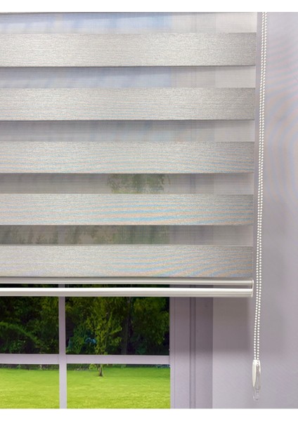 Açık Gri Işık Geçirmez Zebra Stor Perde - Karartma Özellikli, Yüksek Kalite Kumaş fırsatları