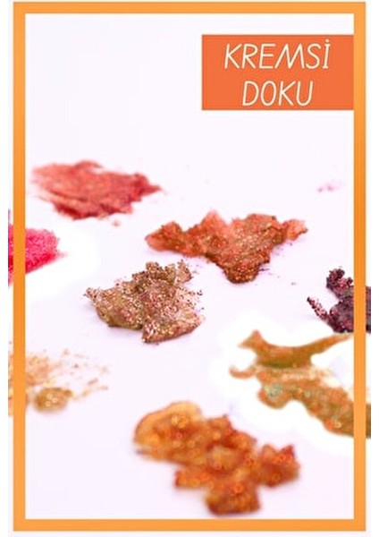 9'lu Glitter Far Paleti Çok Renkli Toz Formda 18G Taşınabilir Ambalaj