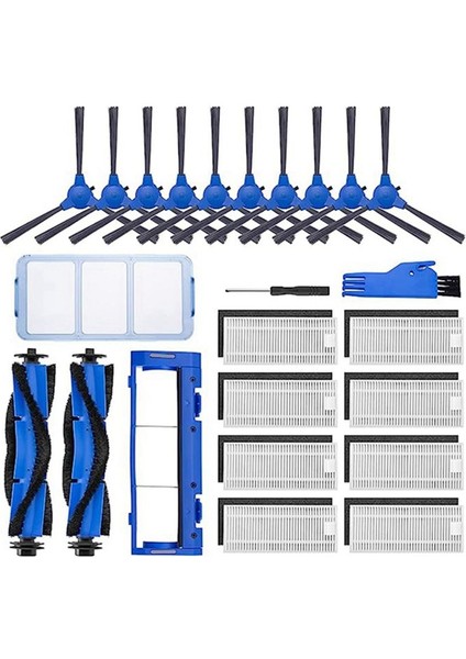 Eufy Sweeper Robot Vakum Yedek Parçalar Yan Fırça 11S Robovac 30 Filtre Ana Fırça Milletvekili Fırçası Için Uygun (Yurt Dışından)