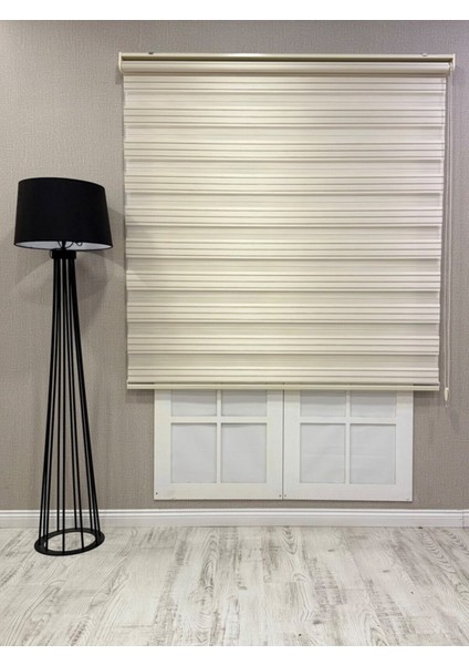 Zebra Stor Perde Dar Plise Güneşlik Krem Çizgili fiyatları