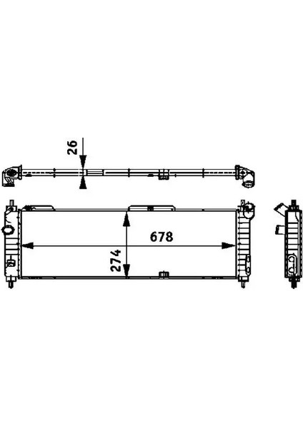 CR355000S Motor Radyatoru 1300152 1300153 52459322