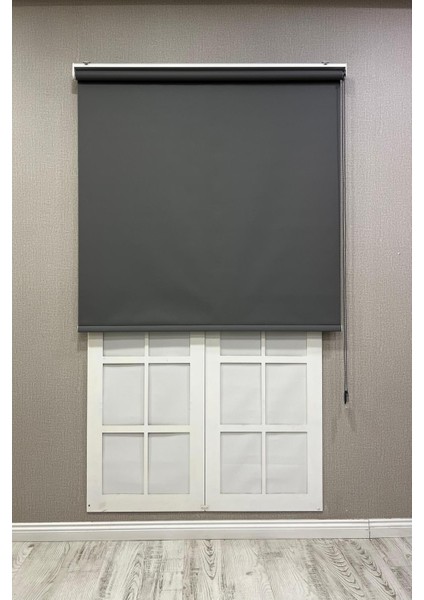 Stor Perde Ithal Mat Polyester Antrasit P1090