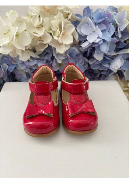 Angel-Kırmızı Fiyonklu Kız Çocuk Ilk Adım Ayakkabı indirimleri