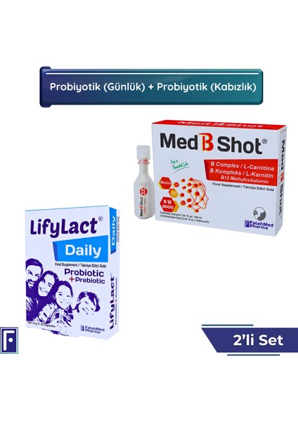 B Kompleks & L- Karnitin , Daily Probiyotik, Prebiyotik