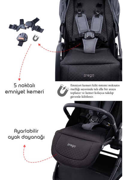 Arteon Travel Sistem Bebek Arabası 2244