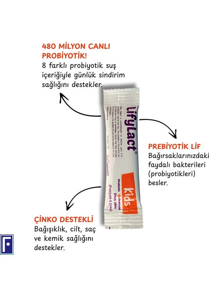 Kids Probiyotik , Prebiyotik Saşe ,çinko modelleri