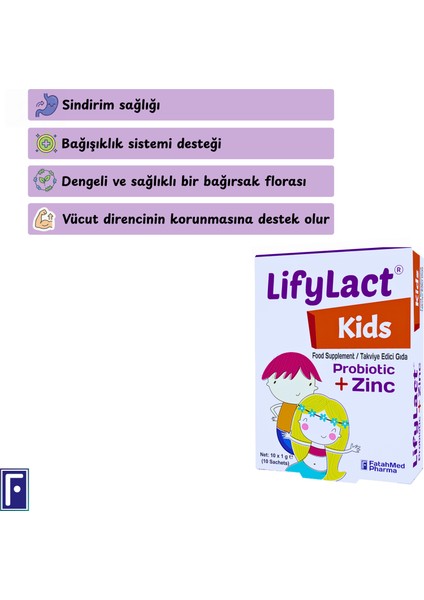 Kids Probiyotik , Prebiyotik Saşe ,çinko indirimleri