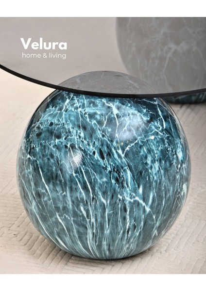 Modern Orta Sehpa & Küre Sehpa & Top Sehpa & Füme Fasulye Cam & Ocean indirimleri