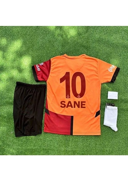 Galatasaray 2024/25 Sane Sarı Kırmızı Parcalı Çocuk Forması 4 Lü Set
