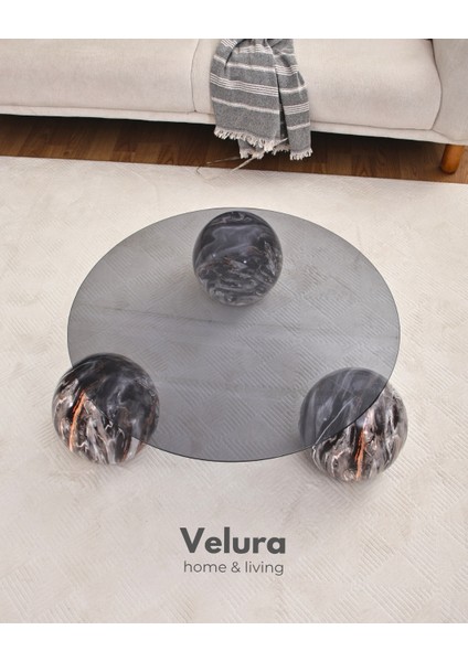 Modern Orta Sehpa & Küre Sehpa & Top Sehpa & Füme Yuvarlak Cam & Dune fırsatları