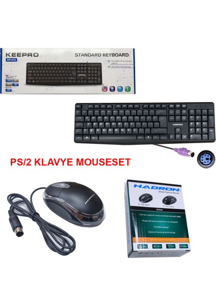 Ps2 Girişli Klavye Mouse Set Eski Yuvarlak Tip Ps2 Mouse Klavye Seti fırsatları