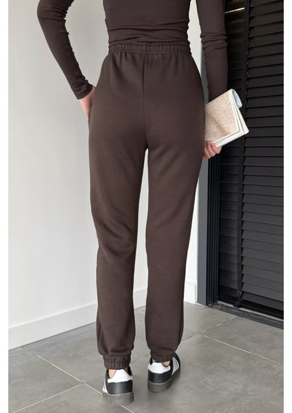 Kadın Bel ve Paça Lastikli Şardonlu Eşofman Altı P-00018625 modelleri