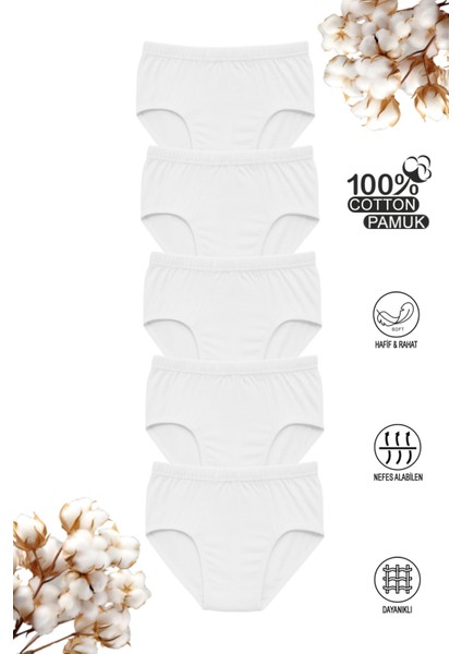 Özkan 0710 5'li Paket Erkek Çocuk %100 Pamuklu Süprem Esnek Rahat Külot fırsatları