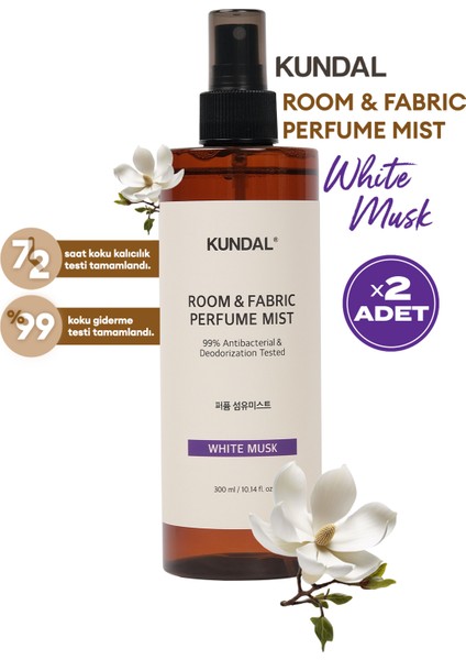 Oda ve Kumaş Kokusu KUNDAL Room & Fabric Perfume Mist (White Musk) 300 ml