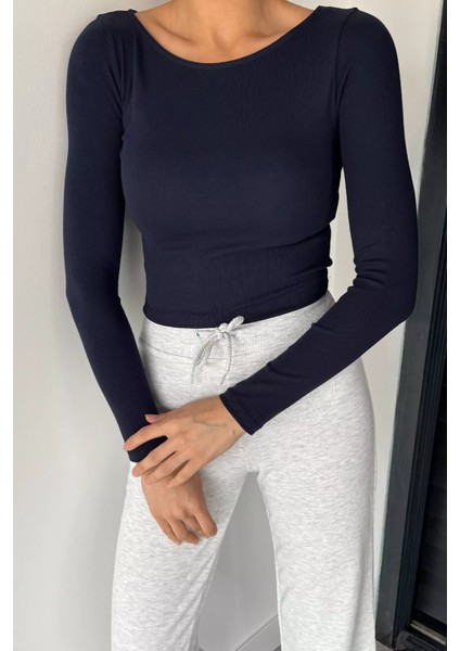 Kadın Likralı Slim Fit Basic Body Bluz P-00018605