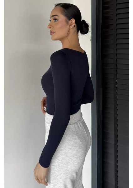 Kadın Likralı Slim Fit Basic Body Bluz P-00018605 fırsatları