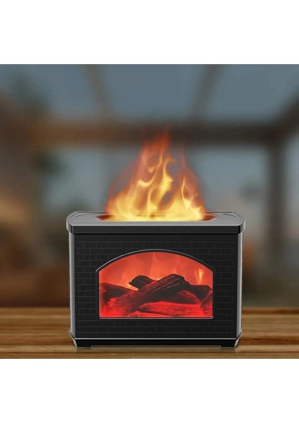 Şömine Görünümlü Hava Nemlendirici Ultrasonik Ortam Nemlendirici Oda Nemlendirici