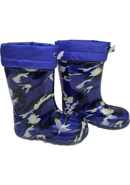 Işlık Kürklü Çocuk Yağmur Çizmesi – Su Geçirmez – Kaydırmaz Taban