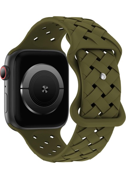 Apple Watch Seri 49/46/45/44/42 mm Uyumlu Soft Silikon Ayarlanabilir Kordon