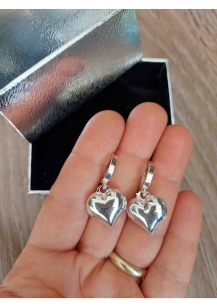 925 Ayar Kalp Sallantılı Küpe fiyatları