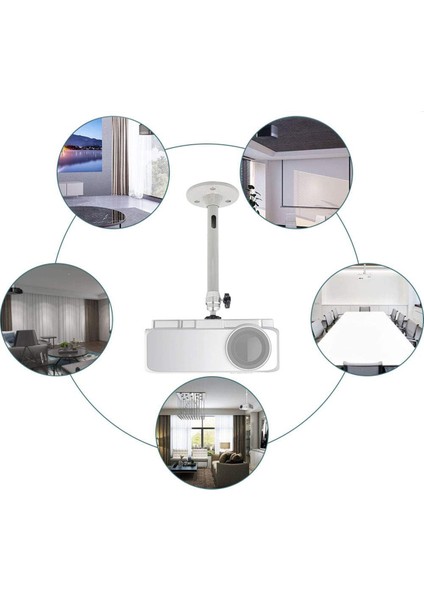 P10 Mini Projeksiyon Uyumlu Tavana Duvara Masaya Monte Projeksiyon Askı Aparatı