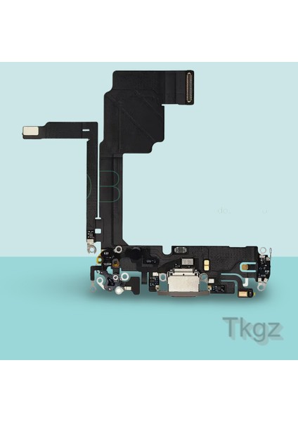 Apple Iphone 15 Pro Full Şarj Soketi Filmi Flex Orjinal (Gold)