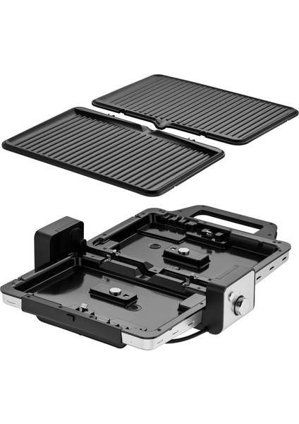 Lono Contact Grill Çelik 2 Bölmeli Elektrikli Izgara & Tost Makinesi 2100 W indirimleri