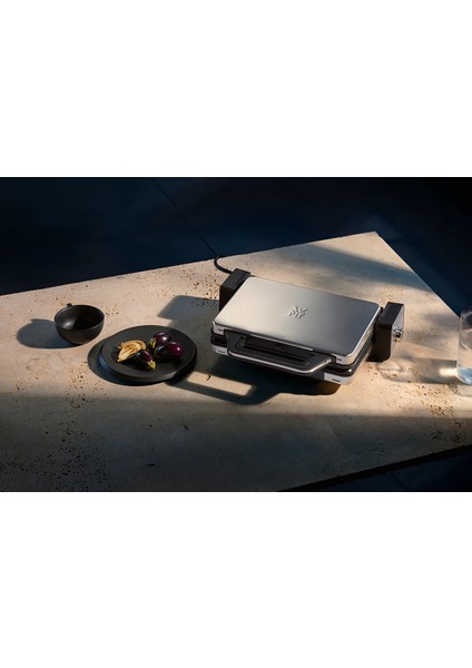 Lono Contact Grill Çelik 2 Bölmeli Elektrikli Izgara & Tost Makinesi 2100 W