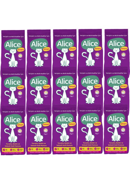 Smart Kedi Maması 15x1 Kg ve Kedi Çimi