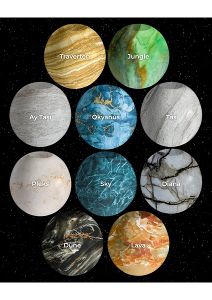 Modern Orta Sehpa & Top Sehpa Cam Sehpa & Küre Orta Sehpa - Jungle - Üçgen - Şeffaf Cam