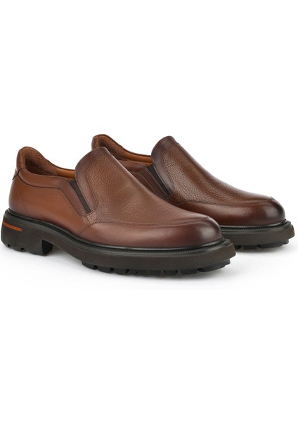 , Erkek Hakiki Deri Ayakkabı 153745Z30412 Taba indirimleri