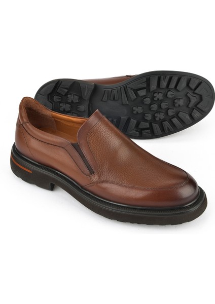 , Erkek Hakiki Deri Ayakkabı 153745Z30412 Taba