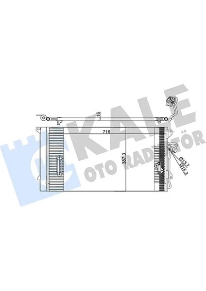 382100 Klima Radyatoru 4L0260401 4L0260401A 7L0820411A