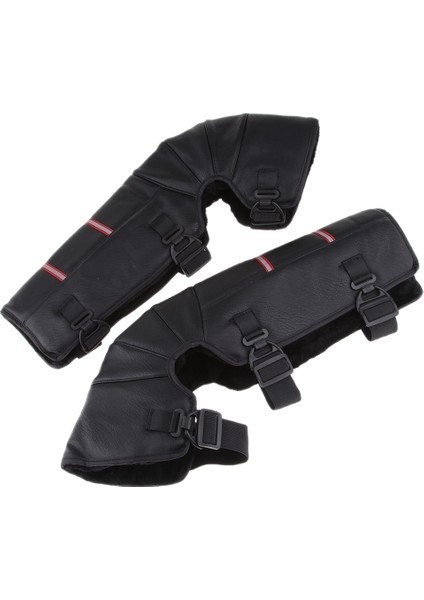 2 Adet Uzun Motosiklet Dizliği - Siyah (Yurt Dışından)