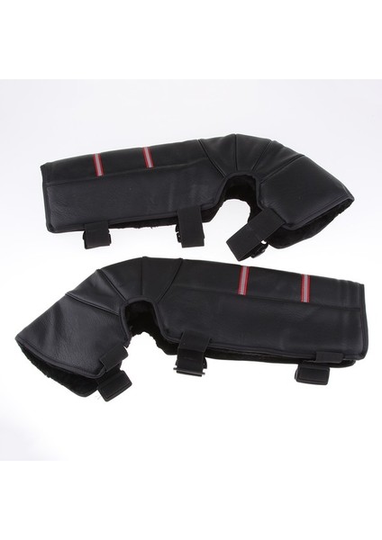 2 Adet Uzun Motosiklet Dizliği - Siyah (Yurt Dışından)